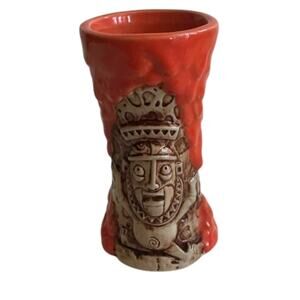 Disney Polynesian Trader Sam's Grog Grotto 2nd Edition Orange Krakatoa Tiki Mug